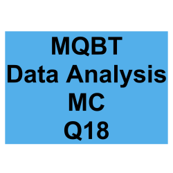 MQBT Data Analysis MC Detailed Solution Question 18